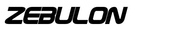 Zebulon font preview